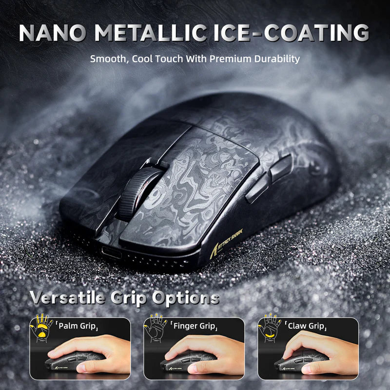 Attack Shark X11 Ultra Mouse Gamer Sem Fio 8k Fibra De Carbo